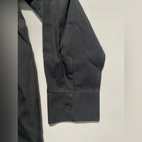 NEW Size 18 Investments Brooke Gold Label Neck Long Sleeve Button Top Black $69 - Picture 4 of 10